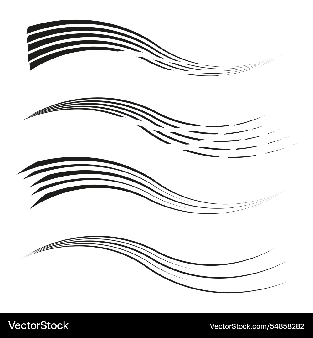Wavy stripe design dynamic curved lines abstract Wavy stripe design dynamic curved lines abstract vector image