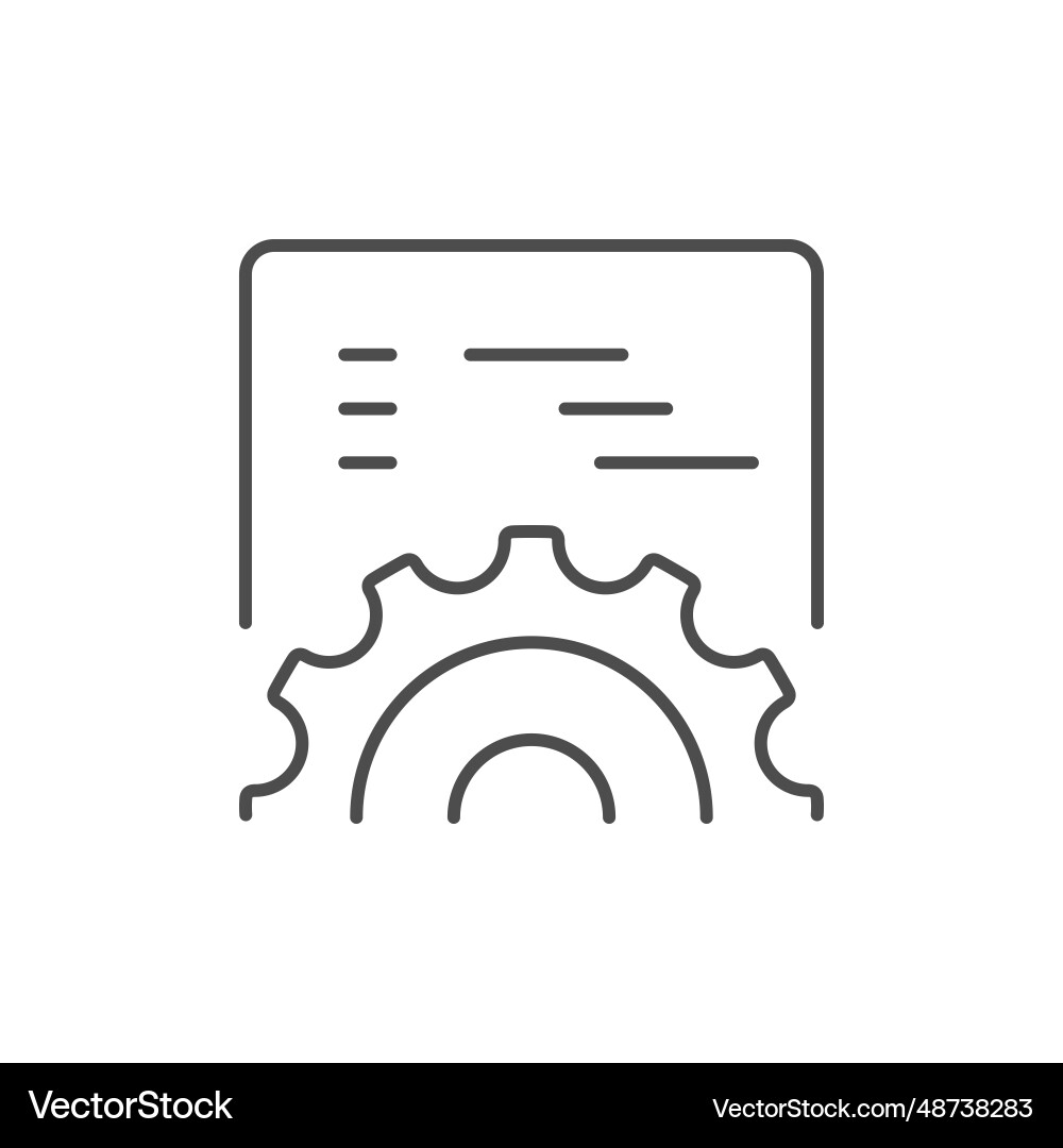 Code-Einstellung Zeile Kontur Symbol Code-Einstellung Zeile Kontur Symbol vektorbild