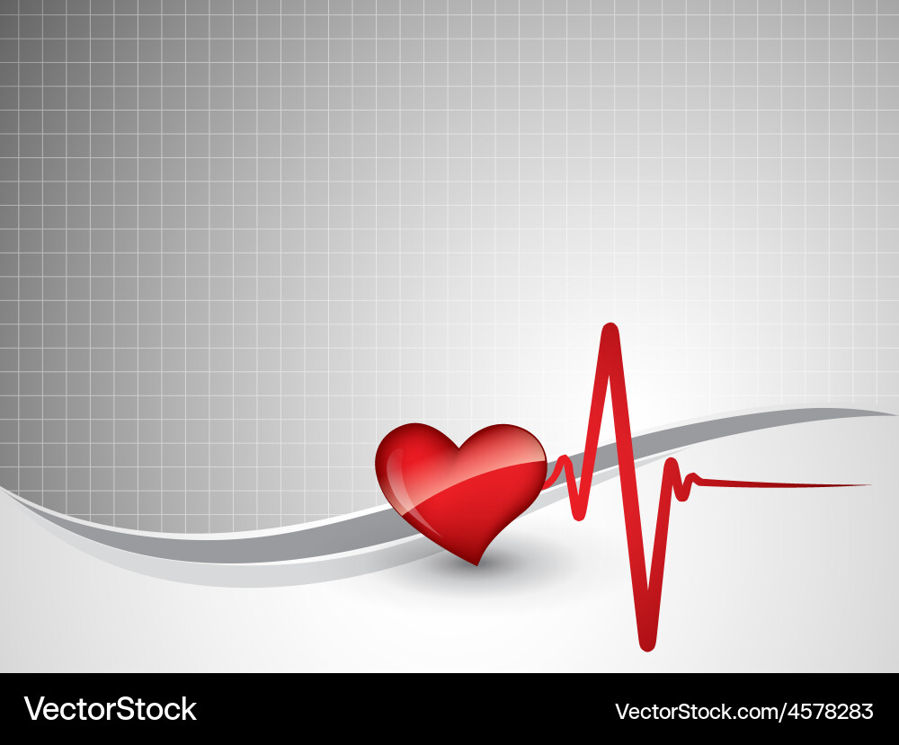Heartbeat Medical Chart Vector Image