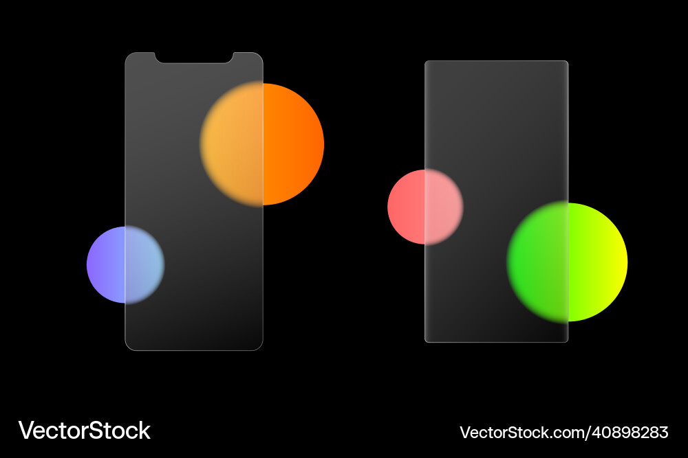 Modern phone frame with empty display screen Modern phone frame with empty display screen vector image