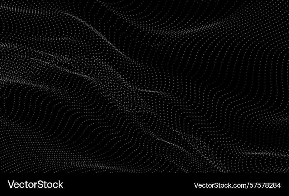 Abstract white mesh particles wave curve overlap Abstract white mesh particles wave curve overlap vector image