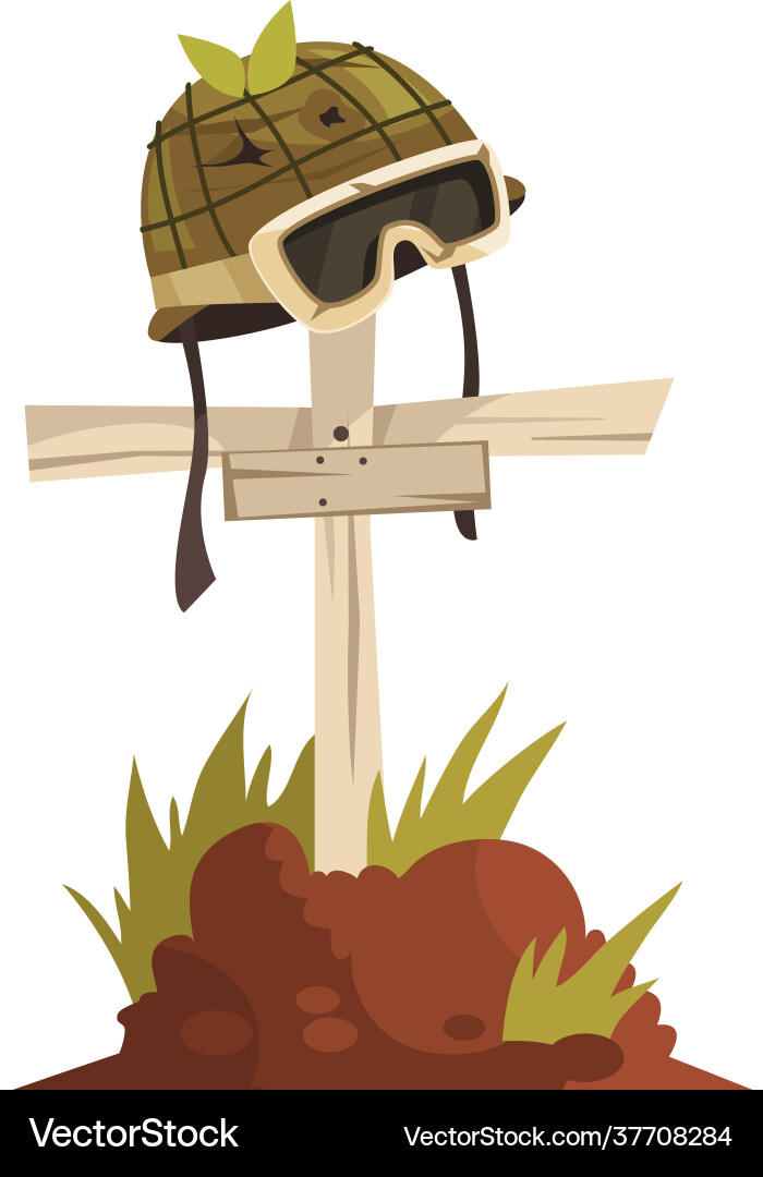 Cartoon grave icon vector image