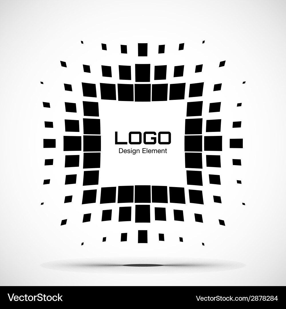 Halftone Square Pattern vector image