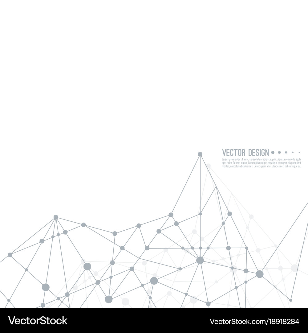 Particle Network Abstract vector image