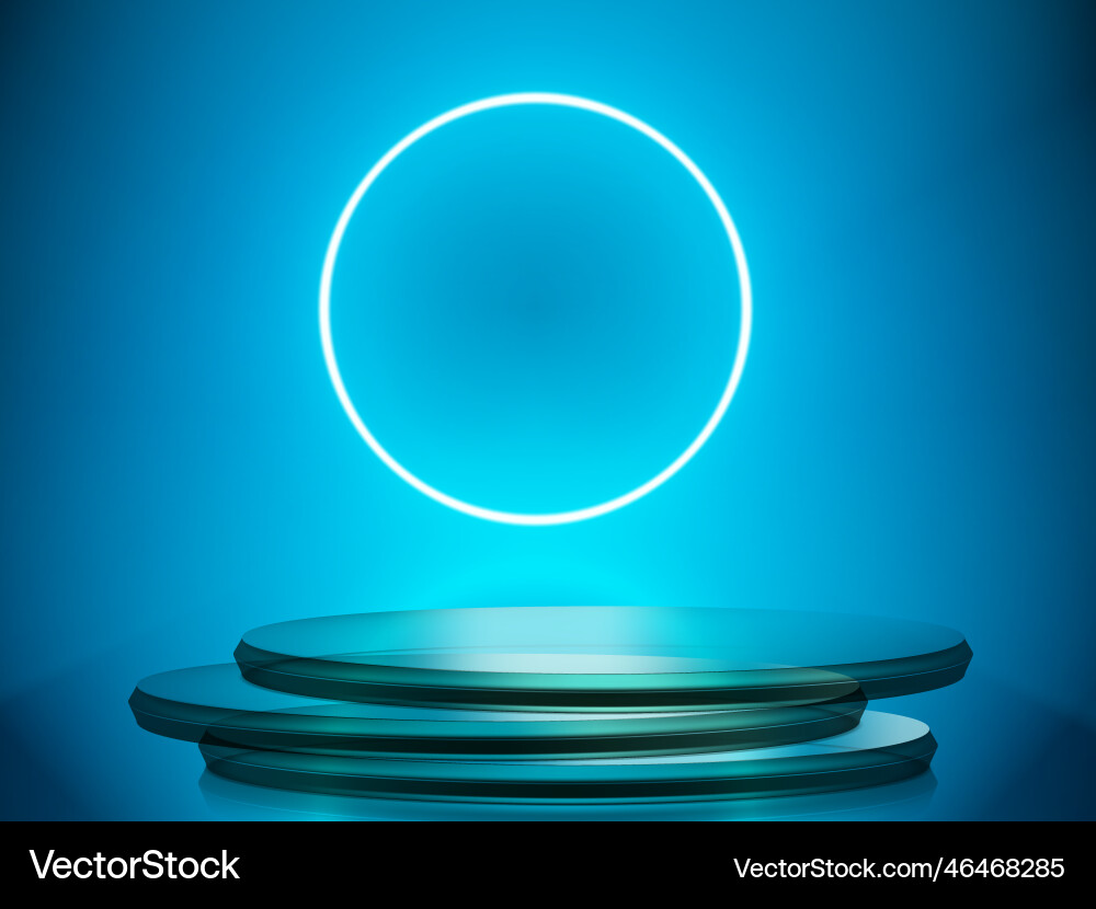 3d luxury glass podium cylinder glossy pedestal 3d luxury glass podium cylinder glossy pedestal vector image