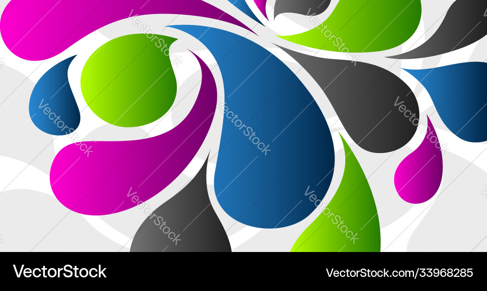 Abstract multicolored gradient shapes template Abstract multicolored gradient shapes template vector image