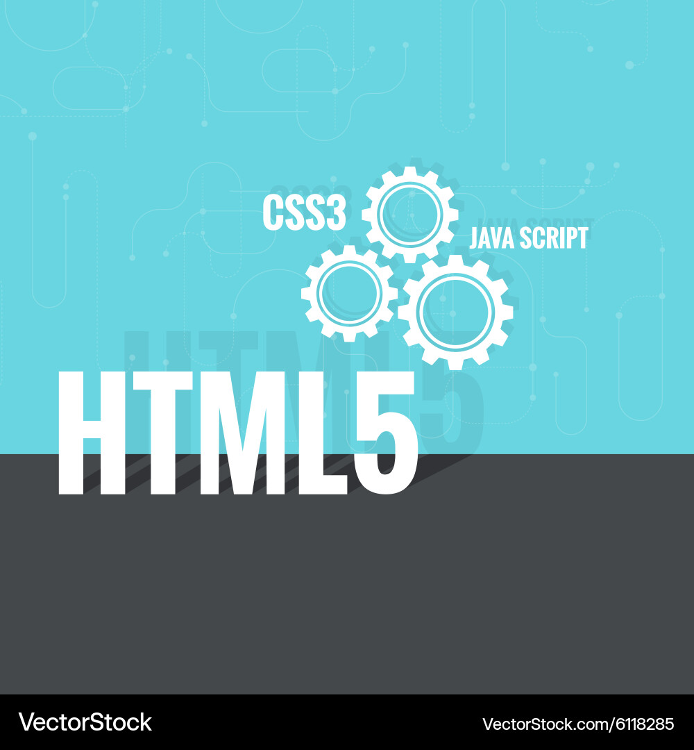 Concept of creating web project Vector Image