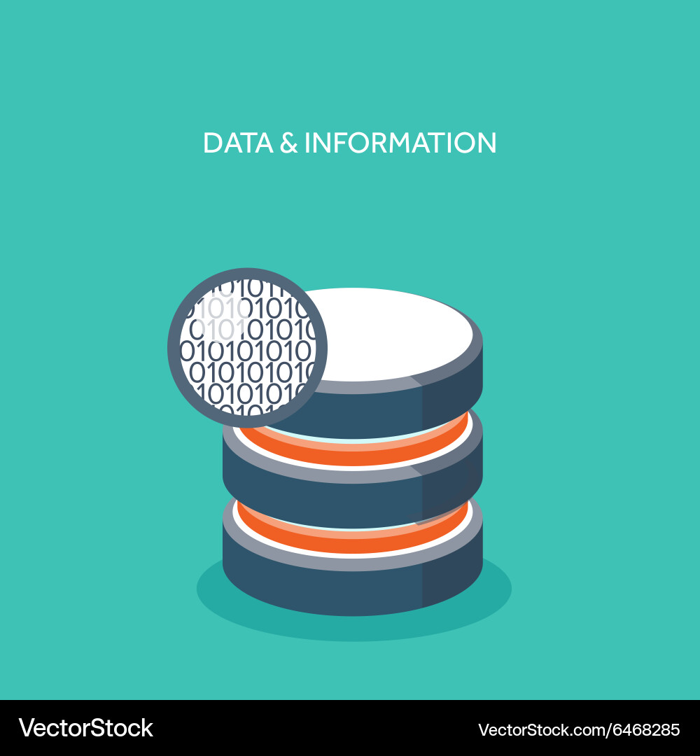 Flat cloud computing vector image