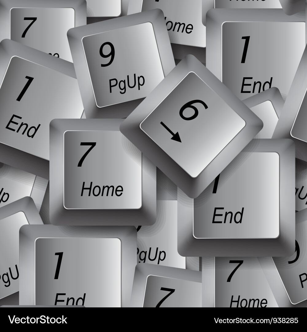 Keyboard keys Vector Image