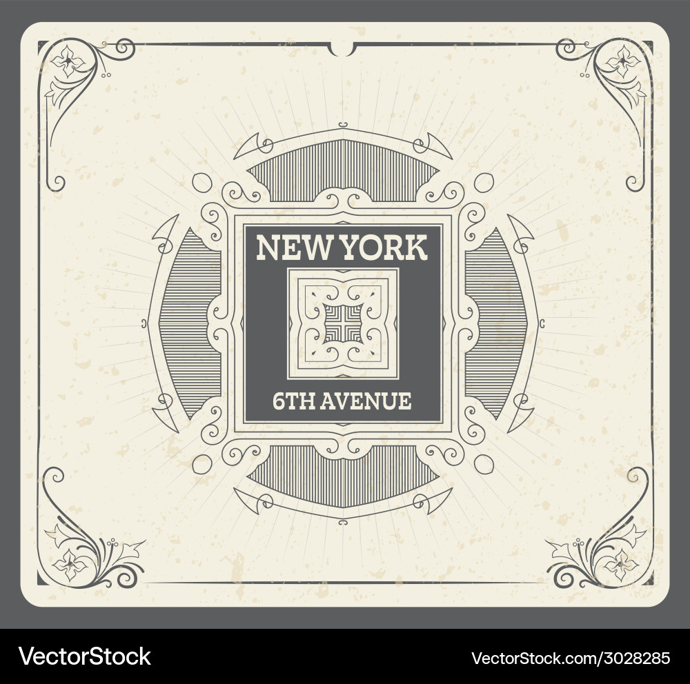 Vintage Style Dekorative Elemente Vektorbild