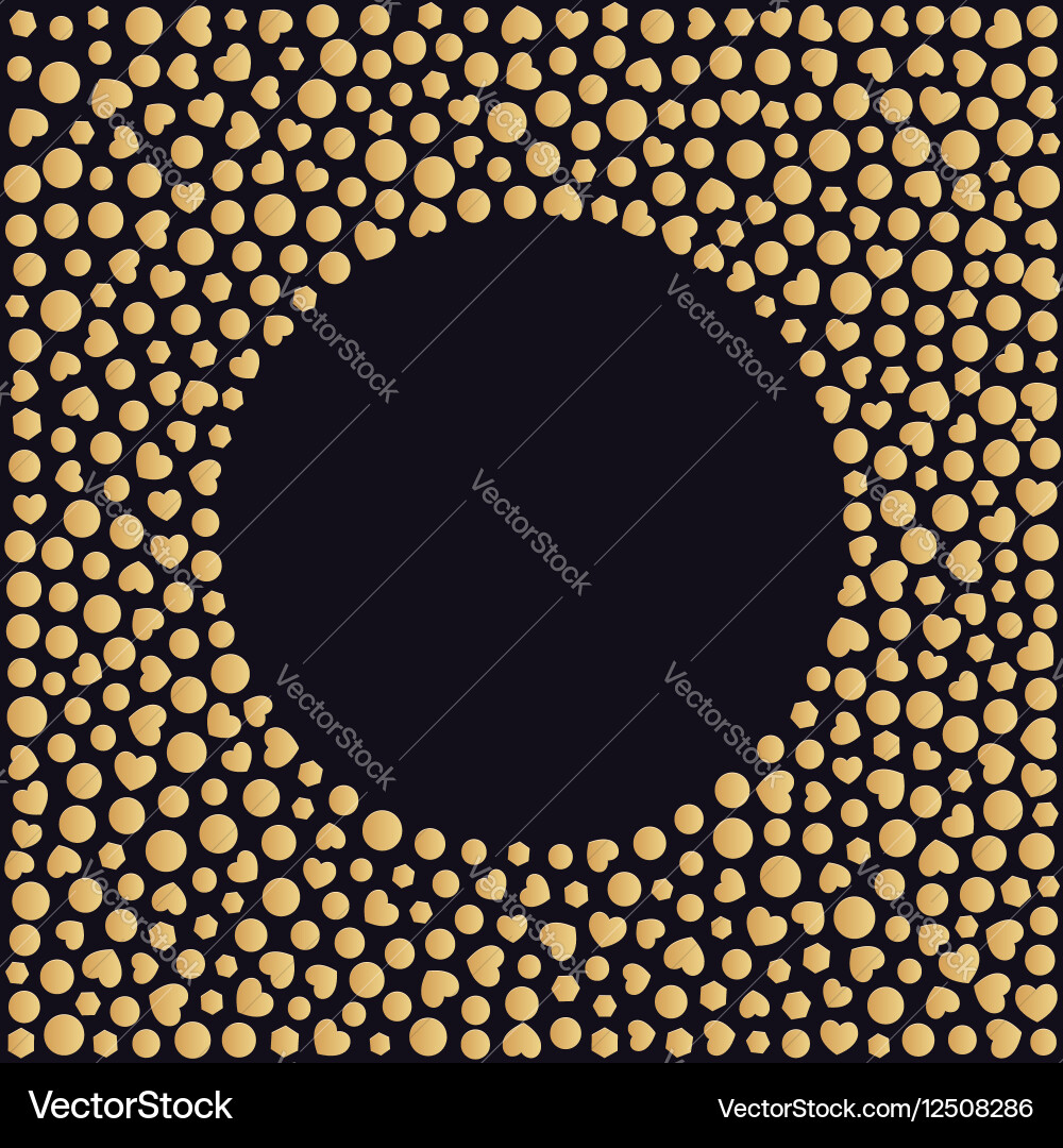 Abstract background with shapes of circles vector image