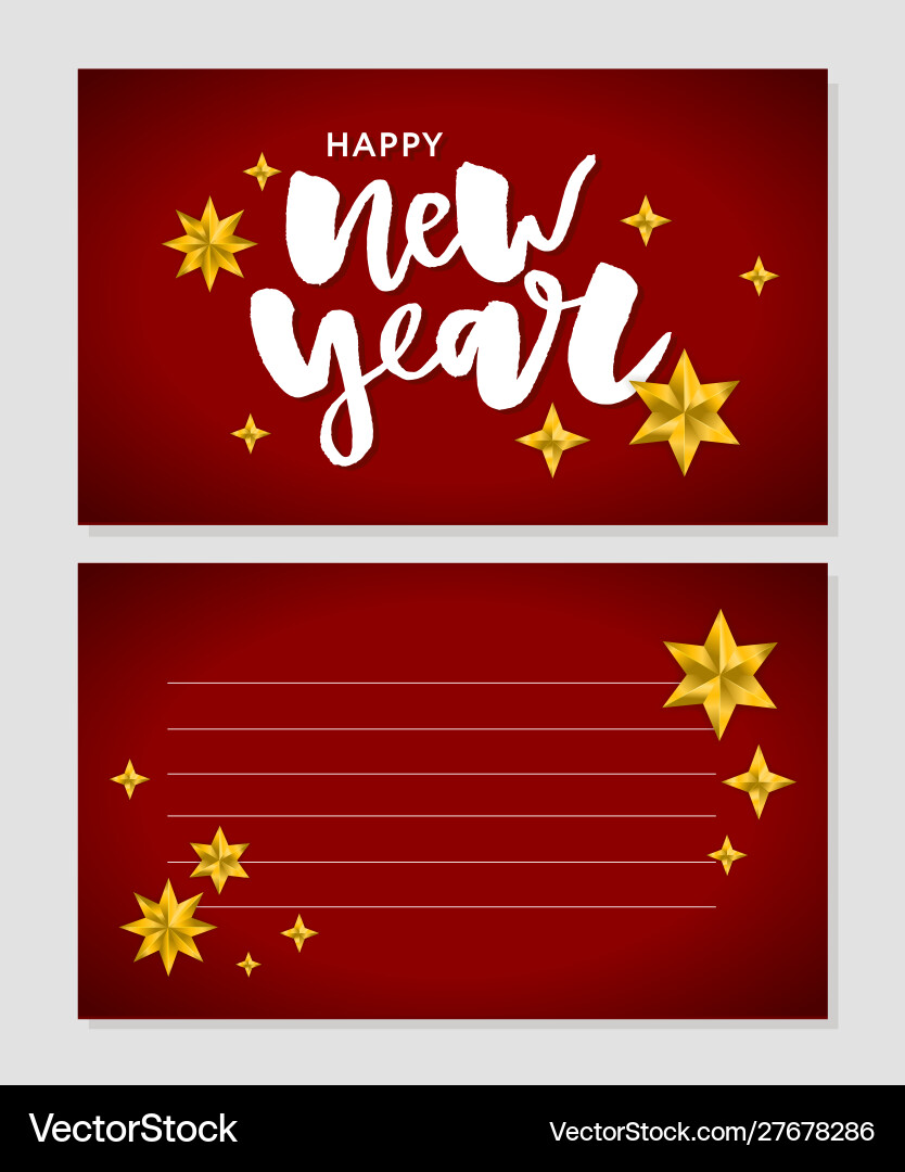 New year christmas lettering calligraphy brush New year christmas lettering calligraphy brush Vector Image