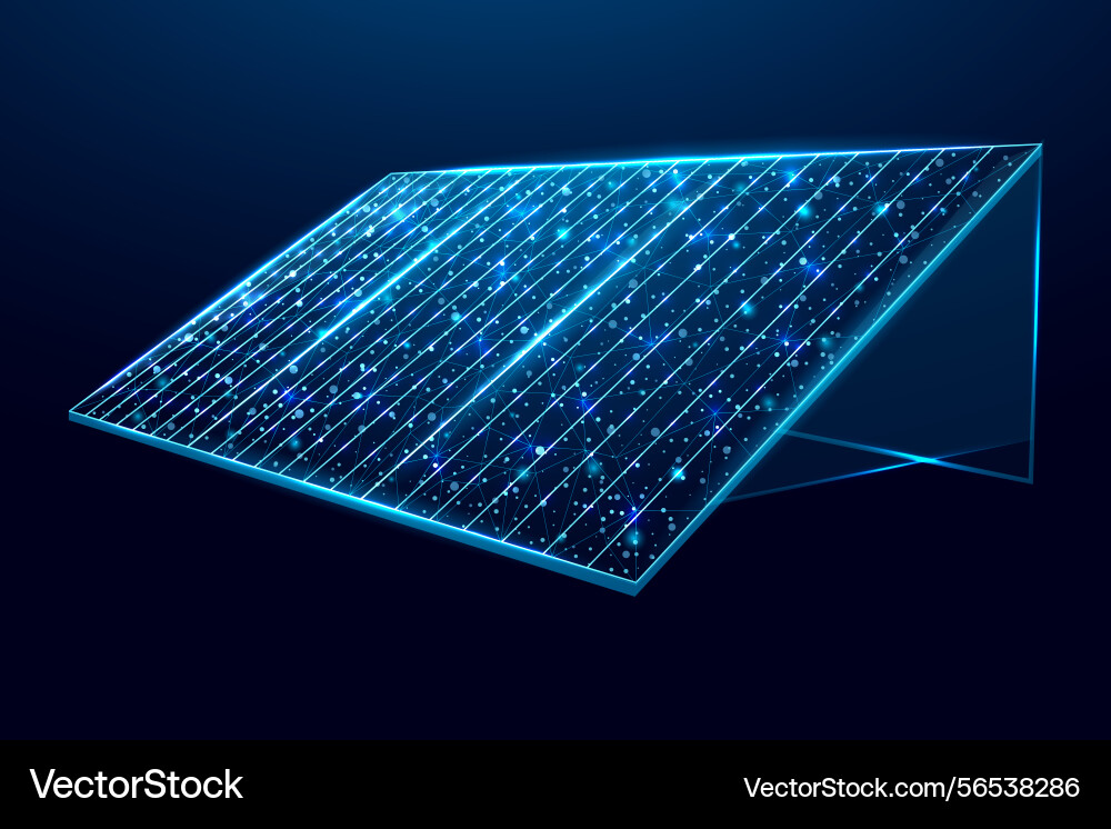 Solar battery panel renewable alternative Vector Image