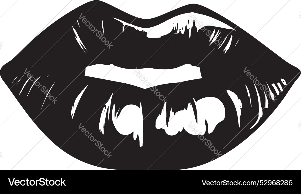 Vibrant elegance lip logos flawless pout iconic Vector Image