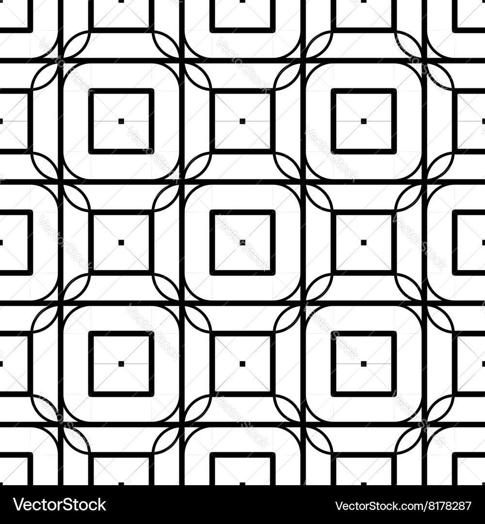 Design seamless monochrome grid pattern Vector Image