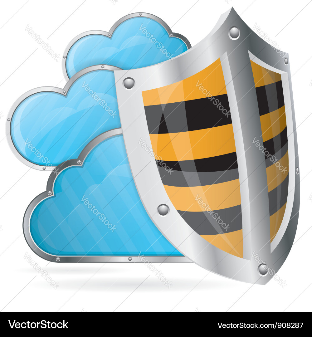 Digital Security Shield Vector Image