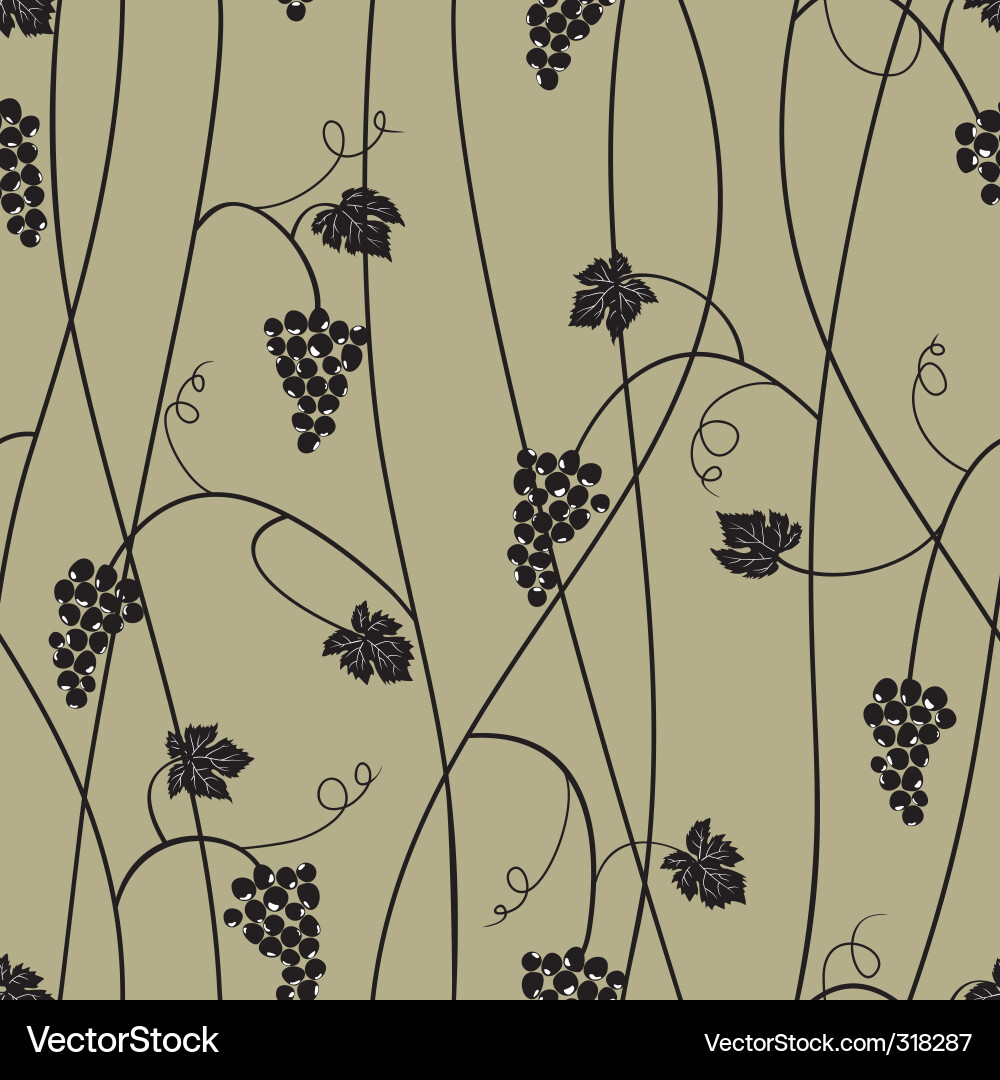 Elegant Grapevine Pattern vector image