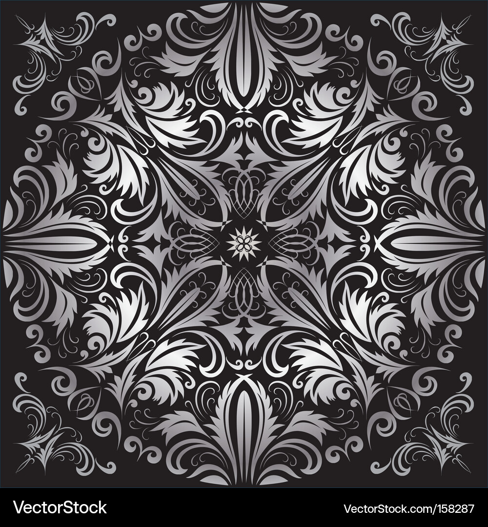 Silver pattern Vector Image