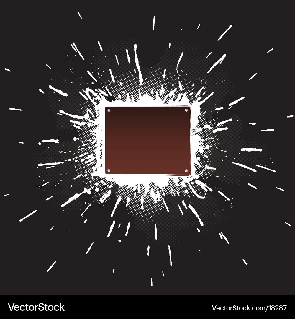 Splatter element 1 invert Vector Image
