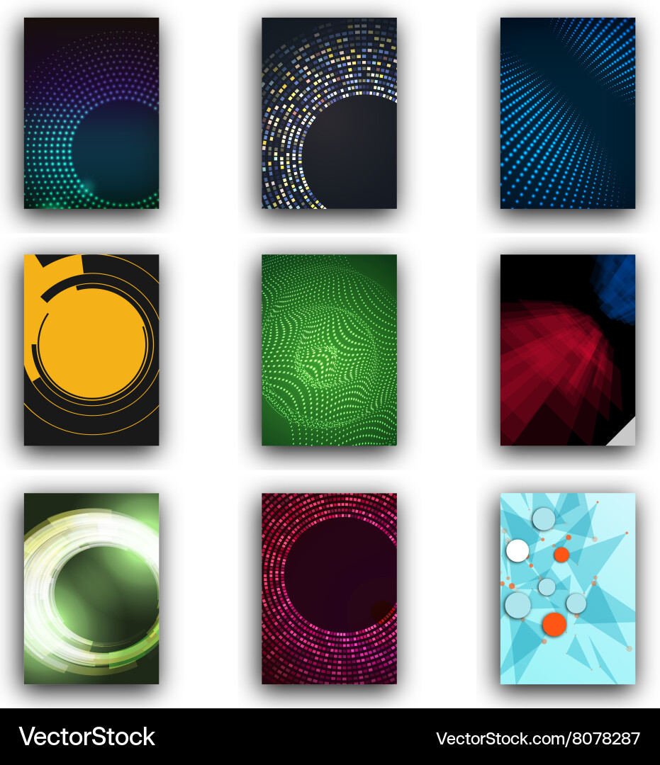 Templates design set of web mail brochures mobile vector image