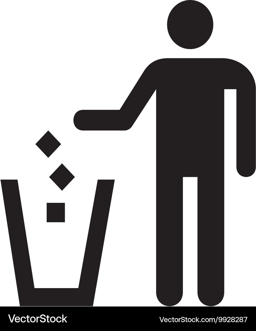 Waste Symbol Icon Vector Image