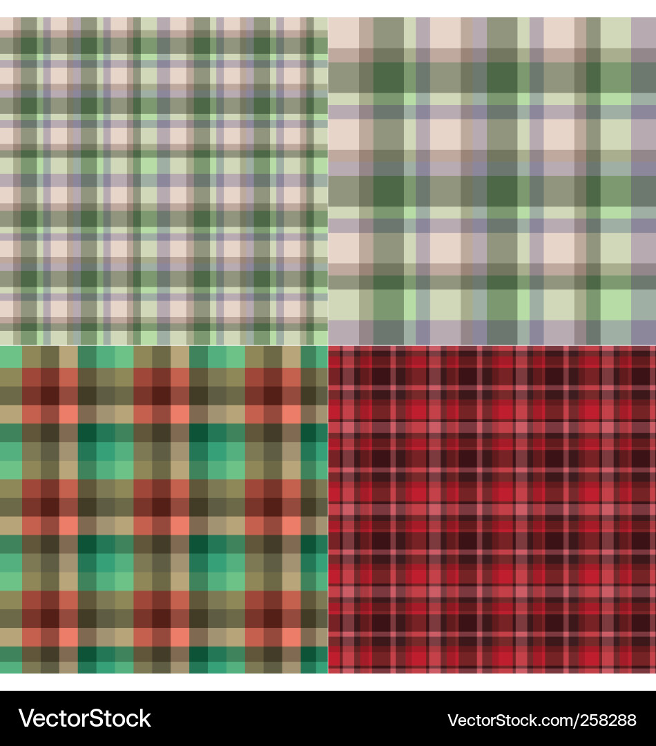 Classic Tartan Pattern Vector Image