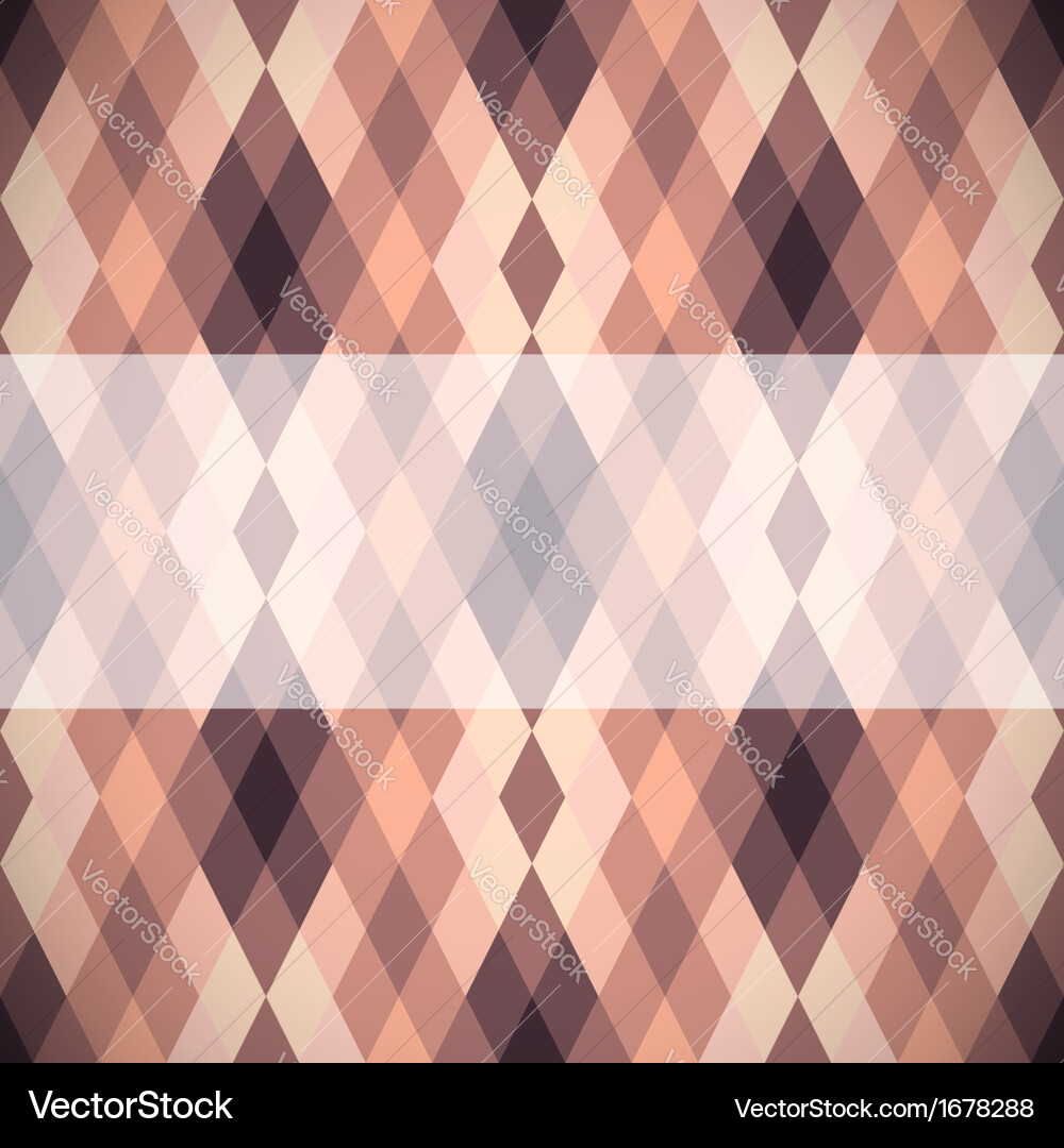 Diamond Seamless Pattern - Brown & Beige Vector Image