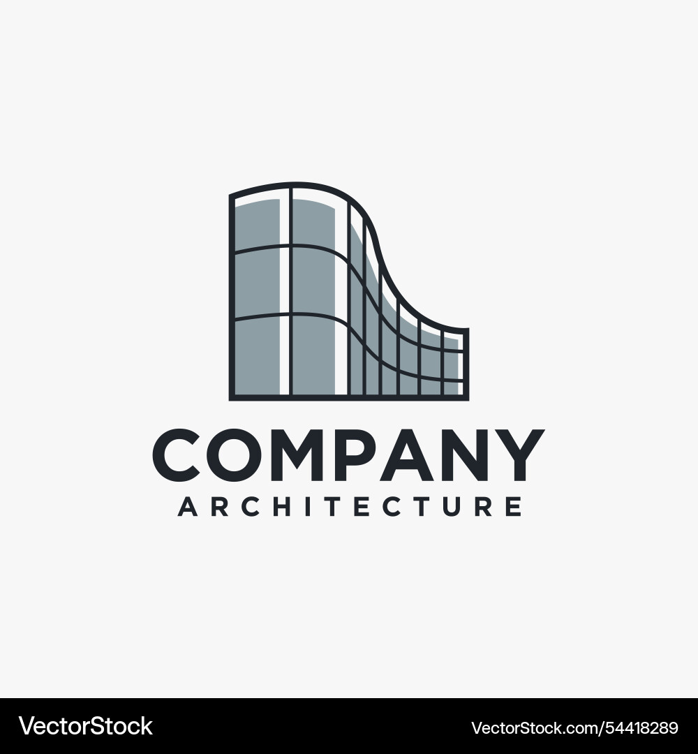 Abstract building architecture logo Vector Image