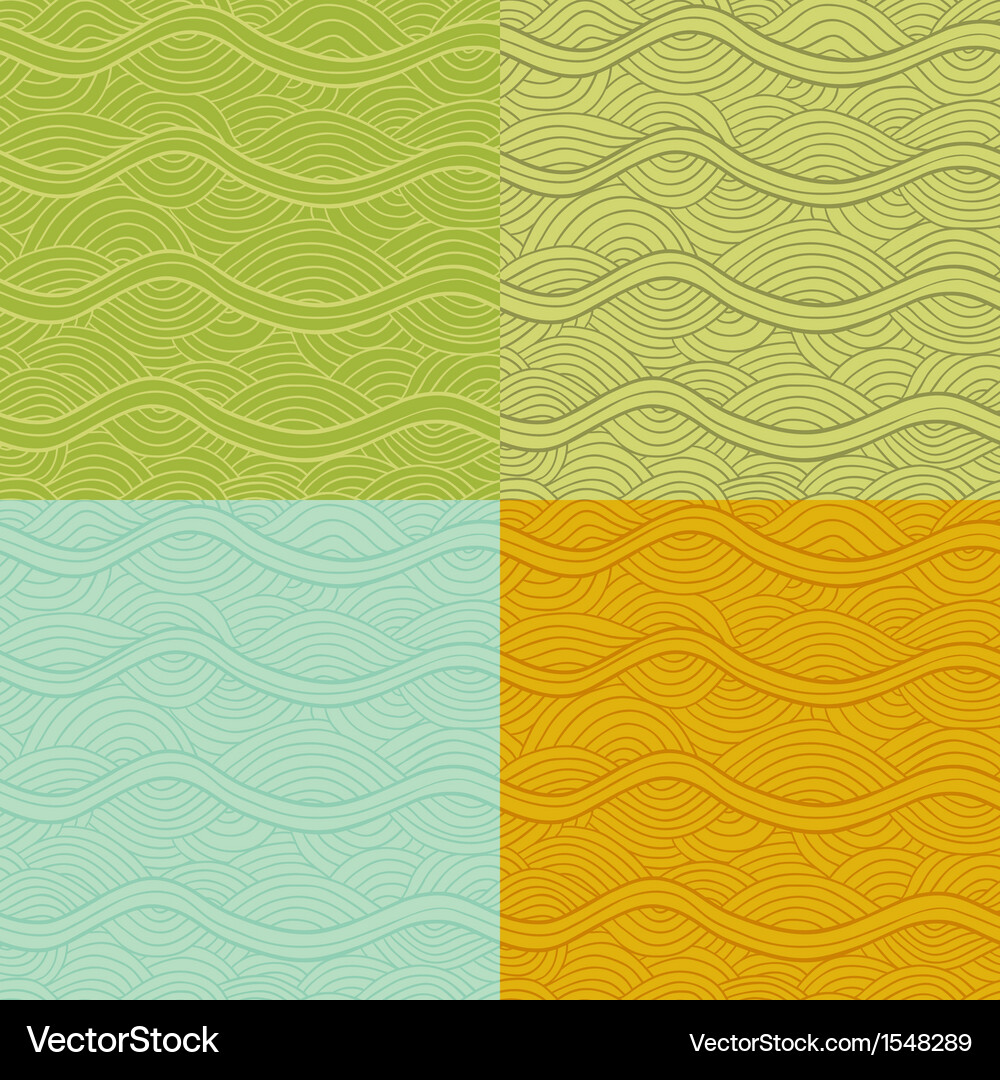 Abstract seamless patterns set Vector Image