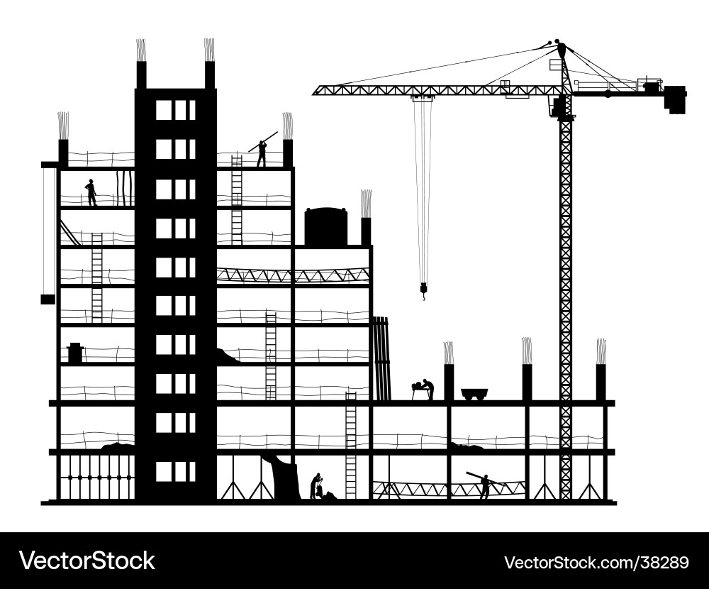 Computer Vector Construction Construction Royalty Free Vector Image - VectorStock