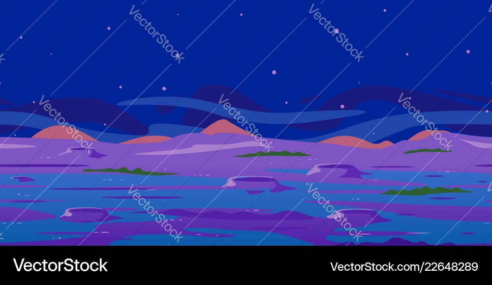 Fantastic planet landscape game background Fantastic planet landscape game background vector image