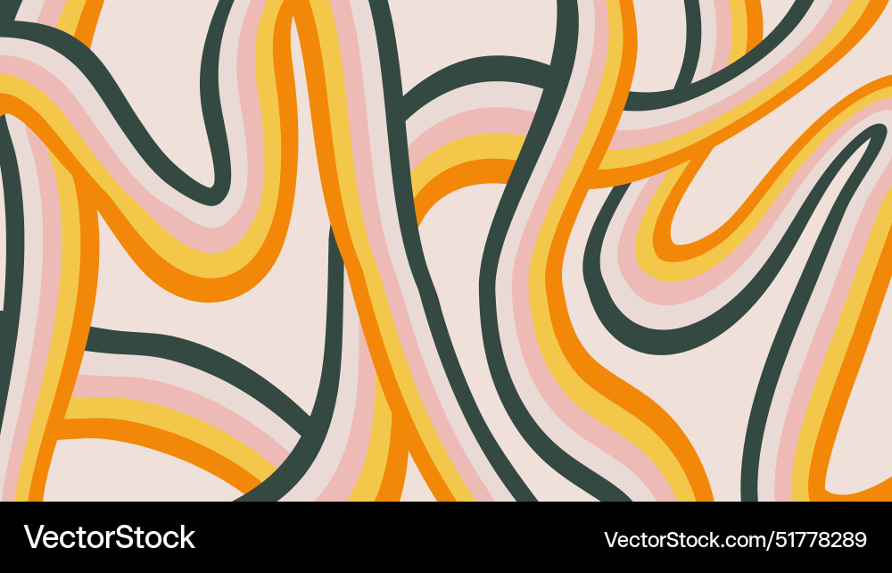 Groovy abstract pattern with tangled loops Groovy abstract pattern with tangled loops vector image