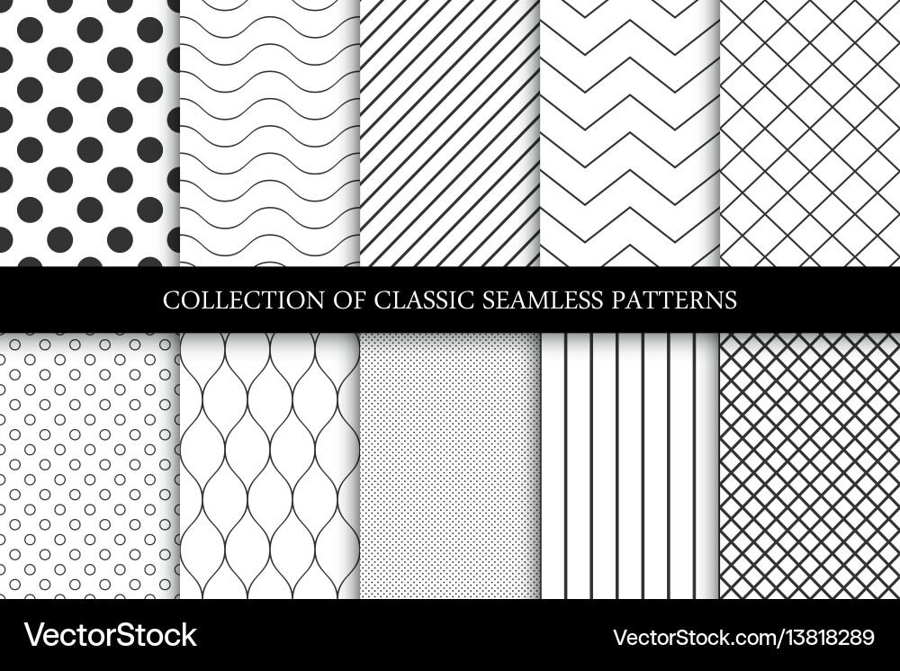 Sammlung von nahtlosen geometrischen minimalistischen Sammlung von nahtlosen geometrischen minimalistischen vektorbild