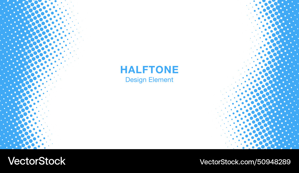 Wavy Halftone Frame Pattern vector image