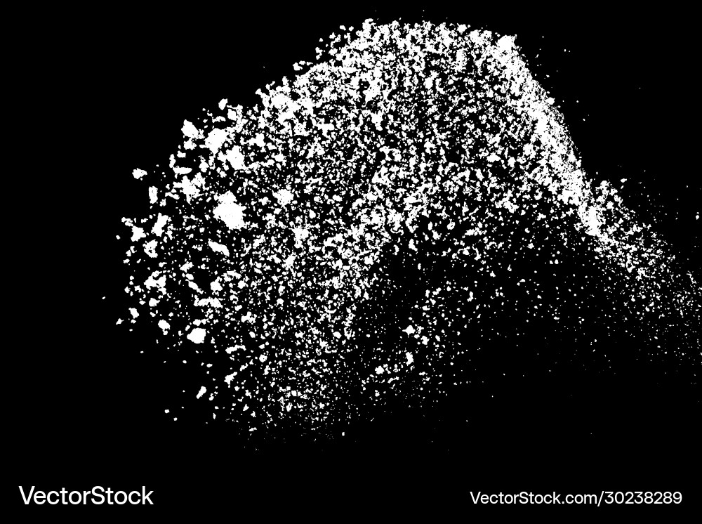 White Splashes on Black vector image