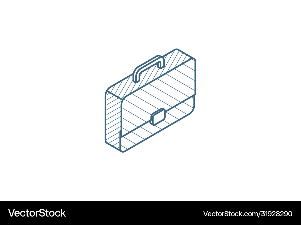 Case briefcase career symbol portfolio Royalty Free Vector