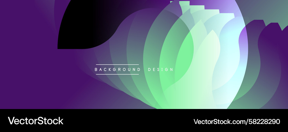 Dynamic Layered Abstract Background Vector Image