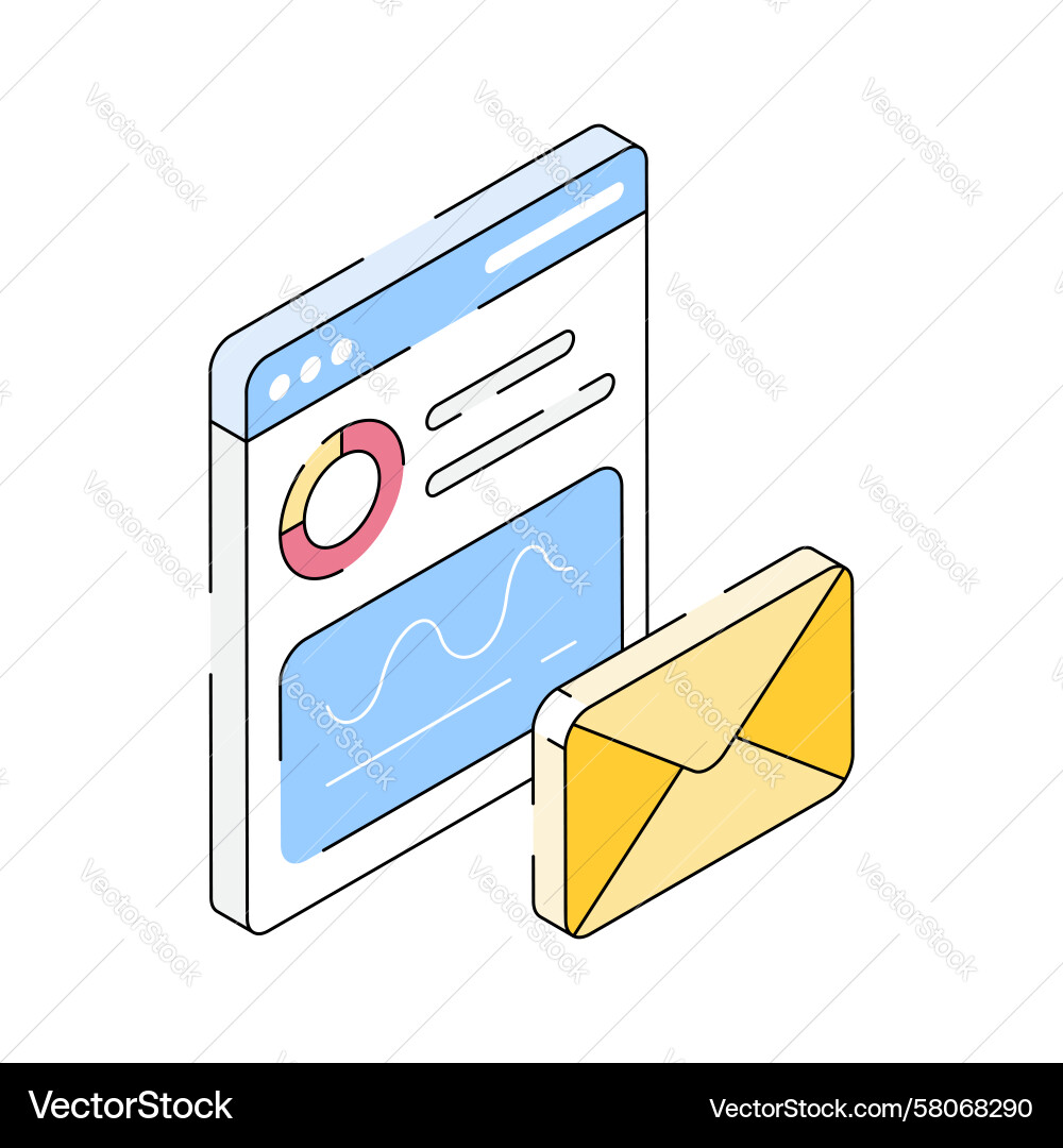 Email Performance Dashboard Vector Image