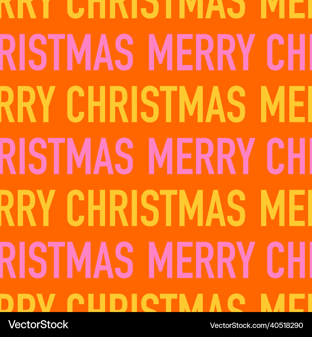 Modern and simple christmas text seamless pattern Modern and simple christmas text seamless pattern vector image
