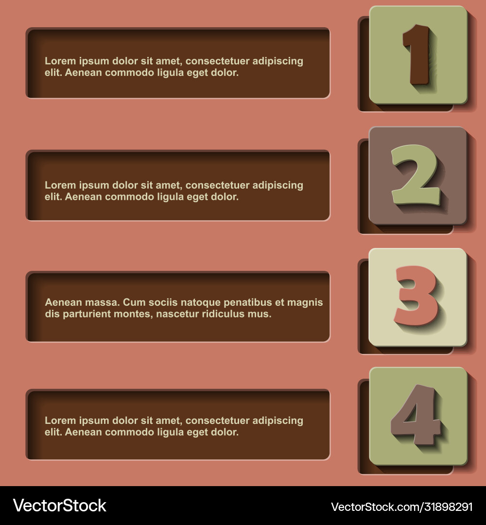 3d pointers for first second and third place vector image