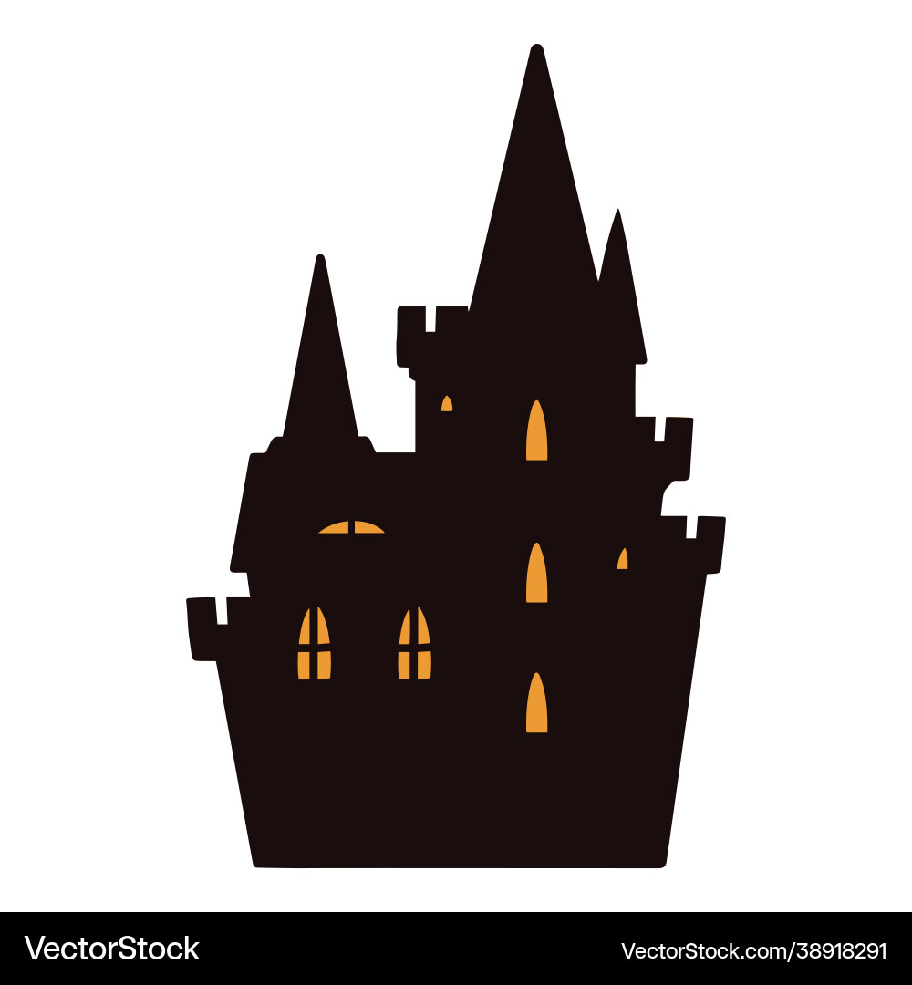 Abandoned dark haunted house concept Abandoned dark haunted house concept vector image