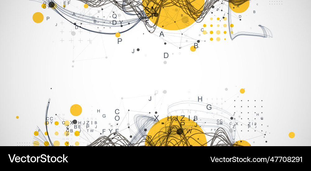 Abstract background with a wireframe dynamic Vector Image