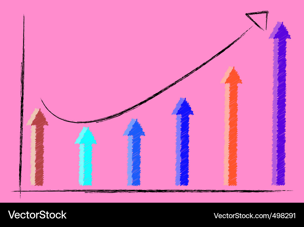 Abstract graph Vector Image