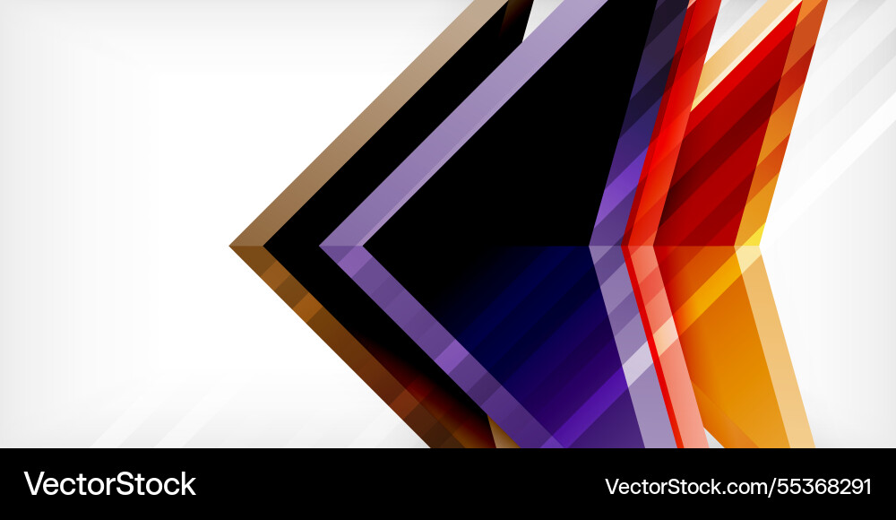 Arrows with 3d effect abstract background Arrows with 3d effect abstract background vector image