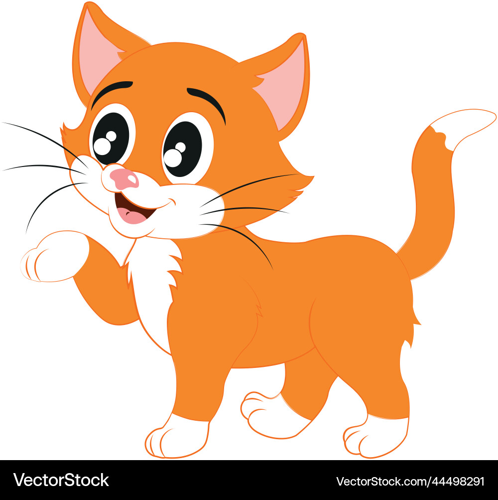Clipart kitten Royalty Free Vector Image - VectorStock