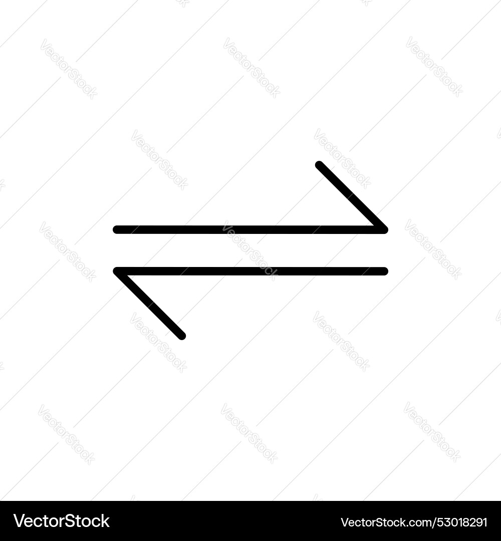 Exchange icon set switch or convert symbol Vector Image