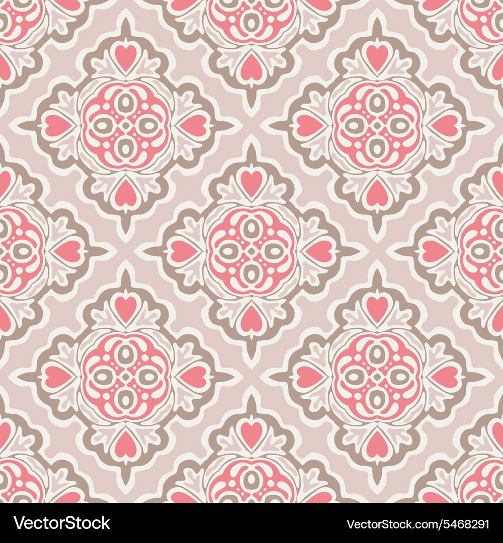 Seamless abstract tiled pattern Vector Image