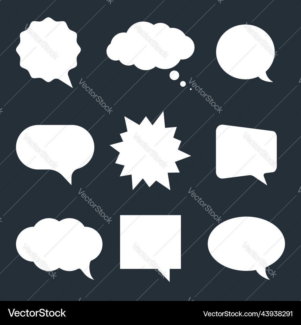 Speech Bubbles Set - Isolated vector image