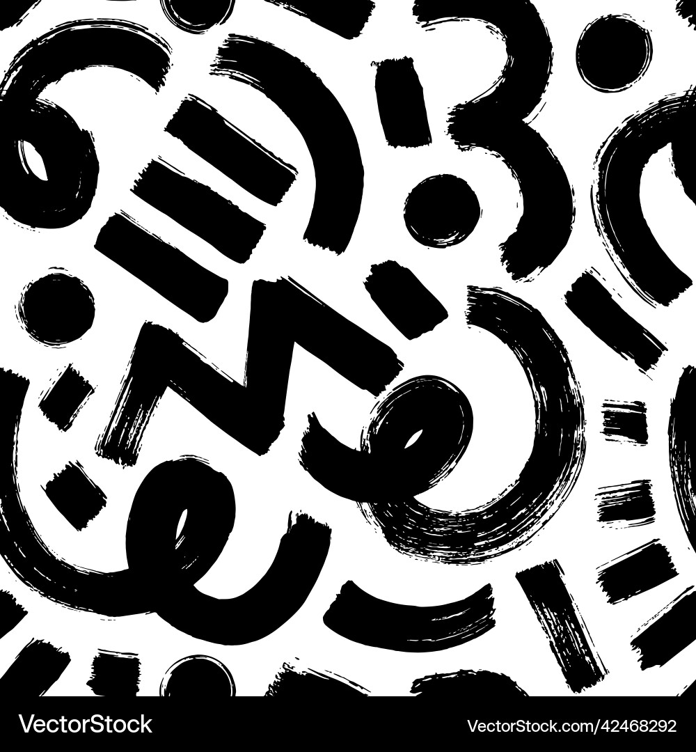 Organic grunge bold shapes curved lines and dots Organic grunge bold shapes curved lines and dots vector image