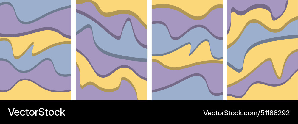 Set abstract background with effect paper cutout Vector Image